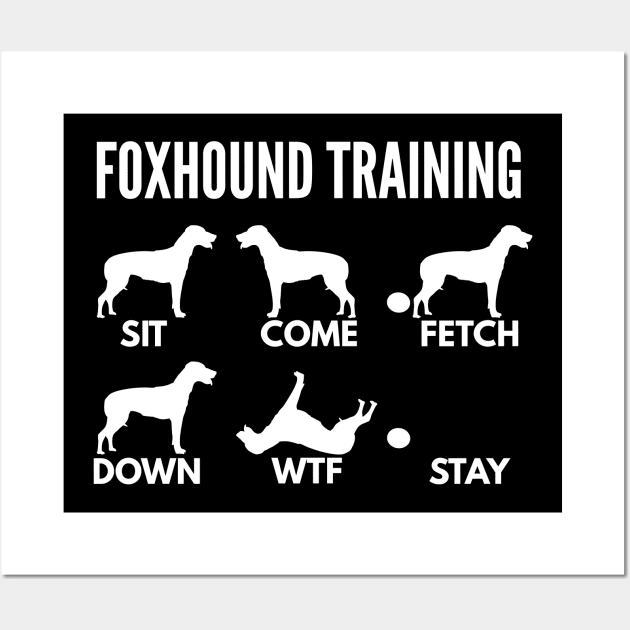 Foxhound Training English Foxhound Tricks Wall Art by DoggyStyles